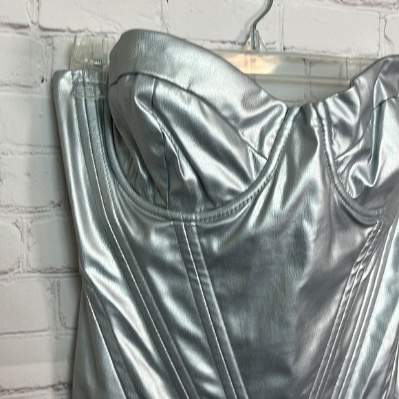 Fashion Nova Bae for Tonight Faux Leather Corset Top - Picture 3 of 13